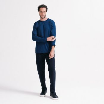 Camiseta Masculina Tech Insider Manga Longa GG / Azul