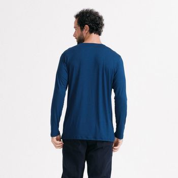 Camiseta Masculina Tech Insider Manga Longa GG / Azul