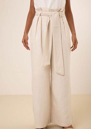 Calça Maria.Valentina Pantalona Alta Off White 36 / Off White