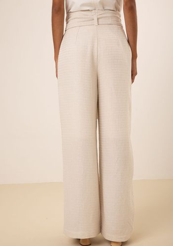 Calça Maria.Valentina Pantalona Alta Off White 36 / Off White