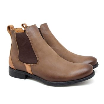 Coturno Guadalupe Couro Terracota Roma Tan - GUA002 38