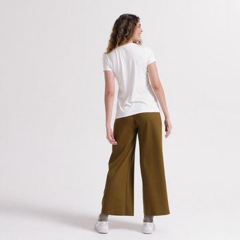 Camiseta Feminina Tech Insider gola V GG / Off-White