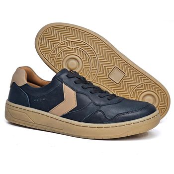 Sapatenis Burbank Couro Roma Preto Tostado - BRK001 37