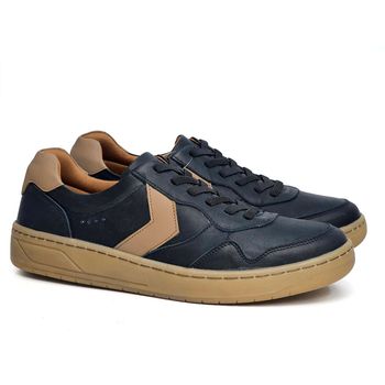 Sapatenis Burbank Couro Roma Preto Tostado - BRK001 37