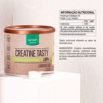 Creatina Monohidrata Creatine Tasty Nutrify 210g Morango