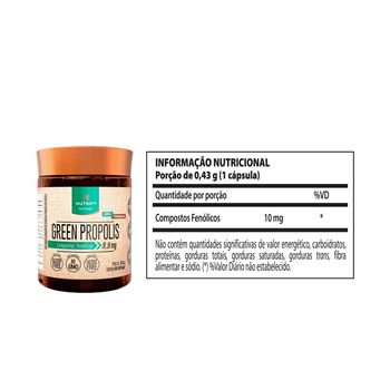 Vitamina Green Propolis Nutrify 60 cápsulas Neutro