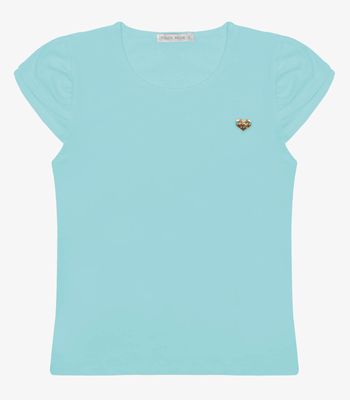 Blusa Infantil Feminina Cotton Leve Trick Nick Azul 10 / Azul
