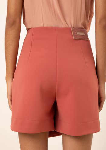 Shorts Maria.Valentina Saia Amplo Alta Rosa 36 / Rosa