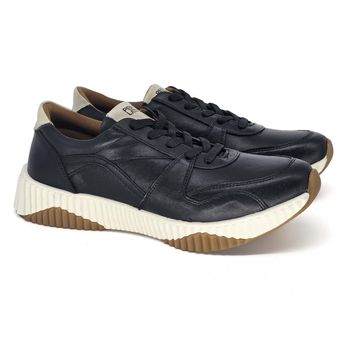 Tenis Sky Couro Preto Off White - SKY001 34
