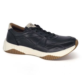 Tenis Sky Couro Preto Off White - SKY001 34
