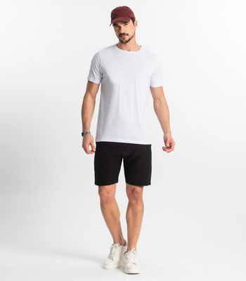 Camiseta Masculina Basica Diametro Branco P / Branco