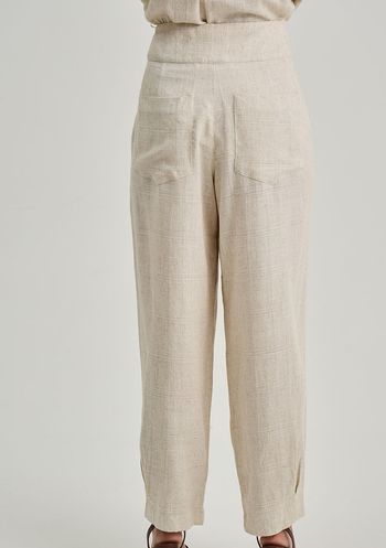 Calça Iódice Cenoura Alta Off White 36 / Off White