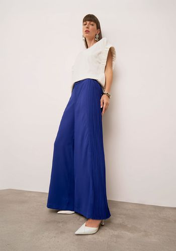 Calça Iódice Wide Alta Azul 36 / Azul