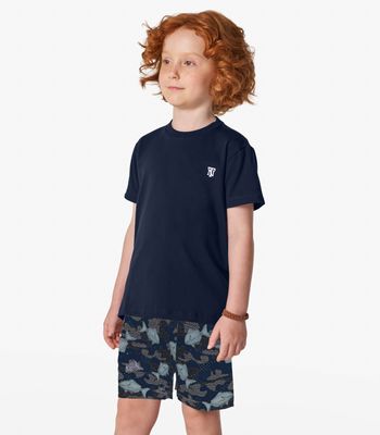 Camiseta Infantil Masculina Trick Nick Azul 8 / Azul
