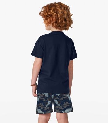 Camiseta Infantil Masculina Trick Nick Azul 8 / Azul