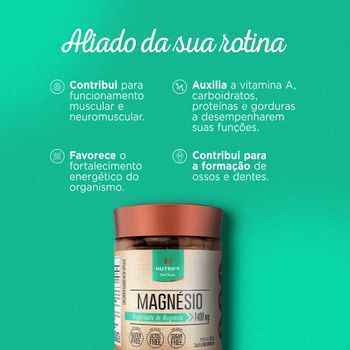 Magnésio Nutrify 60 cápsulas