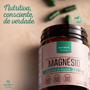 Magnésio Nutrify 60 cápsulas