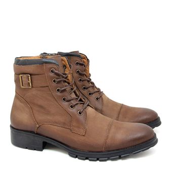 Coturno Rocker Couro Terracota Preto - ROC003 39