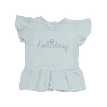 Conjunto Curto Infantil Feminino Marisol 1P / Azul Claro