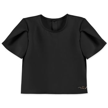 Conjunto Curto Infantil Feminino Lilica Ripilica 12 / Preto
