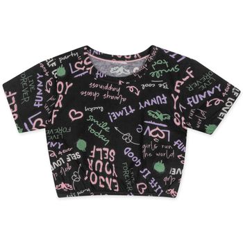 Conjunto Curto Infantil Feminino Marisol 6 / Preto