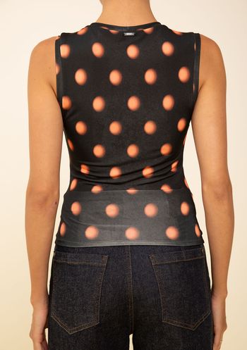 Regata Zinco Ajustada Decote Careca Padrão Laranja PP / Laranja