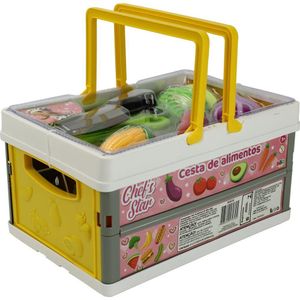 Cestinha De Alimentos BBR Toys Texturizada Bege Claro