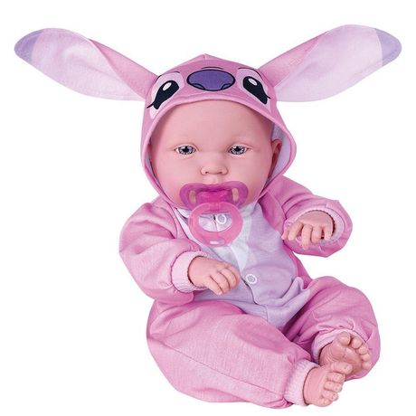 Boneca Baby Angel Articulada Corpo Macio Rosa Cotiplás