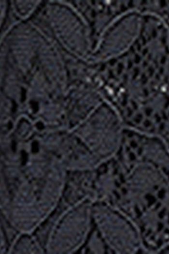 Calcinha Culotte De Cintura Alta Em Renda - Preto P / Preto