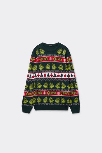 Suéter Natalino The Grinch Dr Seuss Infantil - Verde S / Verde