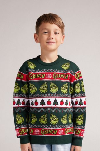 Suéter Natalino The Grinch Dr Seuss Infantil - Verde S / Verde