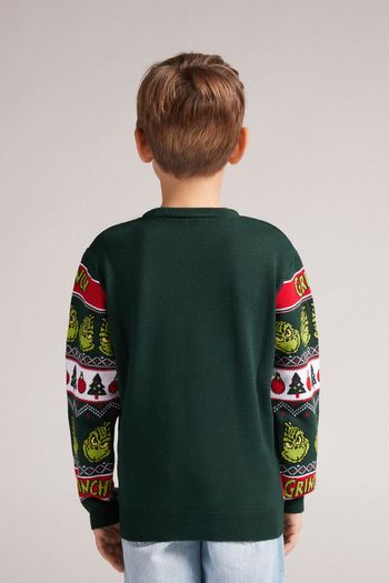 Suéter Natalino The Grinch Dr Seuss Infantil - Verde S / Verde