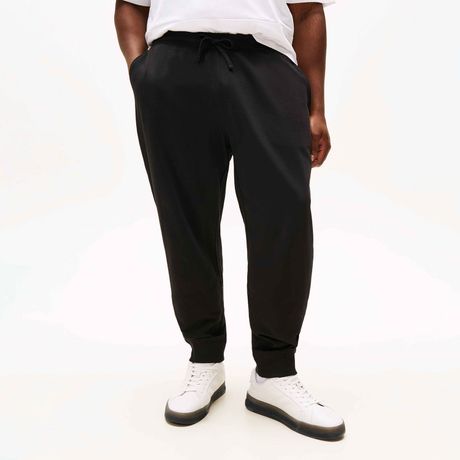 Tommy Hilfiger Calça Moletom Clássica Big And Tall Jogger Felpada Chumbo