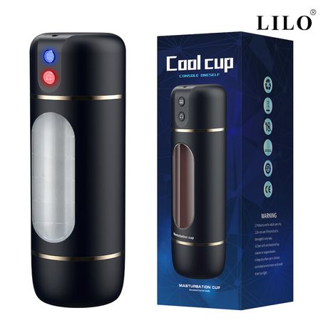 Masturbador Peniano Cup Texturizado Preto Fosco LILO