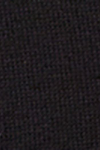 Polo De Manga Comprida Em Algodão Com Zíper - Preto P / Preto