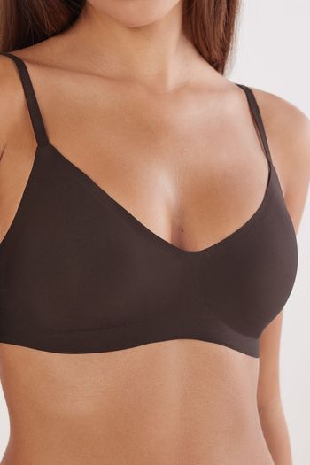 Sutiã Laila Em Microfibra - Marrom P / Marrom