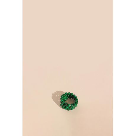 Porta-Guardanapo Argola Múltiplo Pedra Polida Verde Esmeralda