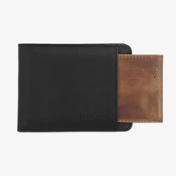 Carteira Couro Ferracini Preta CFB031F TAM. ÚNICO / PRETO 1