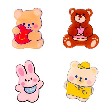 Bottons De Acrílico Kit Com 4 Pet E Love Coral Sestini Studio