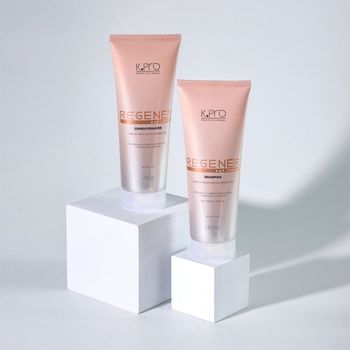 Kit K.Pro Professional Regenér Shampoo Condicionador Leave-in e Tratamento Reconstrutor (4 produtos)