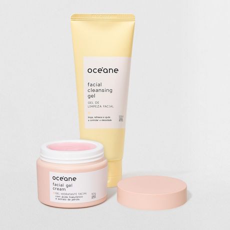 Kit Básico Pele Oleosa Rotina Controle De Oleosidade Niacinamida E Ácido Hialurônico OCEANE