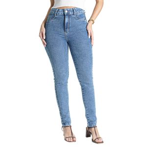 Calça Jeans Sawary Push Up Skinny Azul Médio