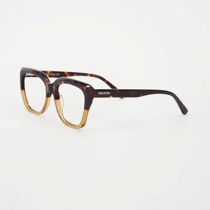 ÓCULOS DE GRAU TRITON EYEWEAR GATINHO ACETATO MARROM TARTARUGA