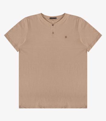 Camiseta Meia Malha Flamê Masculina Diametro Marrom GG / Marrom