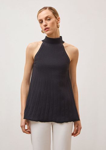 Regata Iódice Cava Francesa Tricot Preto PP / preto