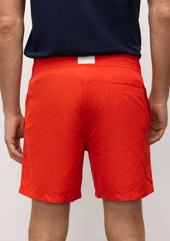 Shorts Reto Etiqueta De Borracha Dagua Vermelho 38 / Vermelho