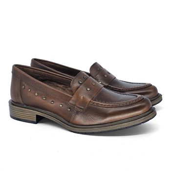 Sapato Kate Couro Tan Desbotado - KAT055 36