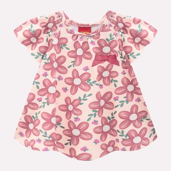 Conjunto Infantil Menina Flores Kyly 3 / Rosa
