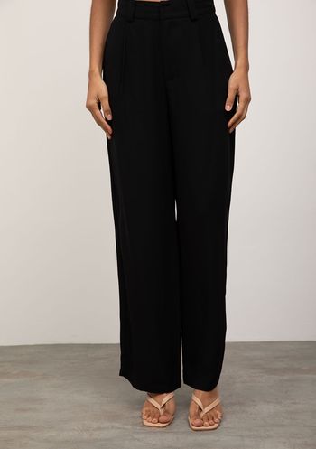 Calça Iódice Reta Alta Preto 36 / preto