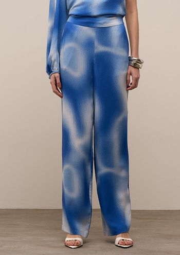 Calça Iódice Reta Alta Azul 38 / Azul